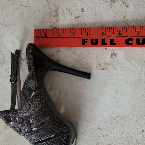 Worthington faux snakeskin opened toe heels/sandals. NWT size 7 - Picture 4 of 7
